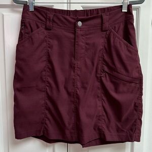 Duluth Trading Co Dark Red Pencil Skirt
